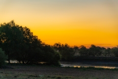 Sunrise Over A Pond